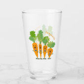 Verre Belle illustration du quatuor de carottes à carott (Dos)