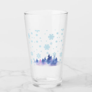 Verre Belle Journée d'hiver