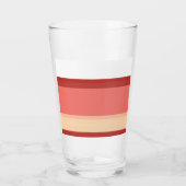 Verre Belles rayures blanches roses (Dos)