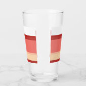 Verre Belles rayures blanches roses (Gauche)
