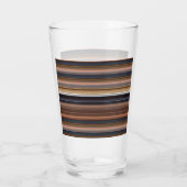 Verre Belles rayures bleues brunes (Dos)