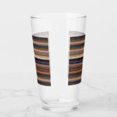 Verre Belles rayures bleues brunes (Gauche)