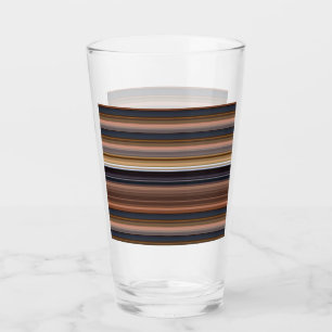 Verre Belles rayures bleues brunes