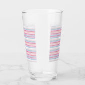 Verre Belles rayures roses blanches (Droite)