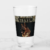 Verre berger allemand robuste Camo Nom Cool chien animal (Devant)