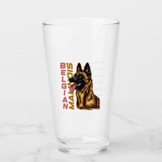 Verre Berger belge Malinois (Devant)