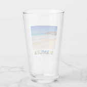 Verre Bermuda Pink Sand Beach Horseshoe Bay Beer Pint (Dos)