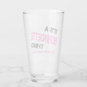 Verre Bernadette que tu ne comprendrais pas (Dos)