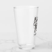 Verre Best Brother Gift Black script typographie Nom (Droite)
