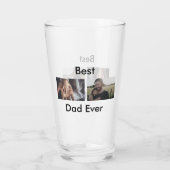 Verre best dad ever happy fête des pères ajouter votre p (Dos)