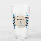 Verre Best Uncle nous aimons noms étoiles bière bleue (Dos)