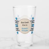 Verre Best Uncle nous aimons noms étoiles bière bleue (Devant)