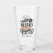 Verre Besties pour la vie BFF Friends Forever Cadeau (Dos)