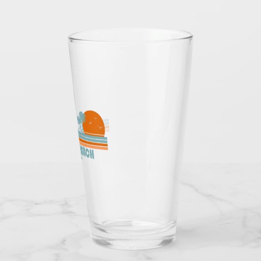 Verre Bethany Beach Delaware Sun Palm Trees (Gauche)