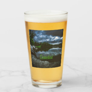 Verre Beutiful Lake Trees du Connecticut