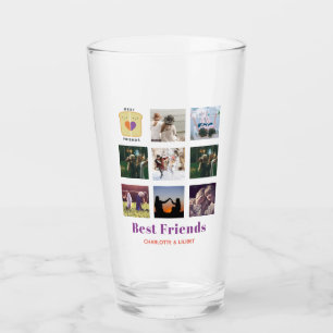 Verre BFF Photo Collage Cadeau Peanutbeurre Jelly Sandwi