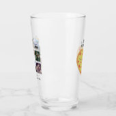 Verre BFF Photo Collage Cadeaux Dusty rose PIZZA Amis (Gauche)