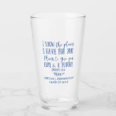 Verre Bible chrétienne moderne Verse Diplôme Typographie (Devant)