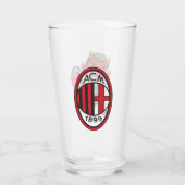 Verre Bicchiere Milan calcio (Dos)
