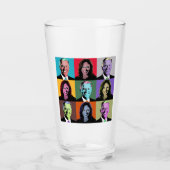 Verre Biden Harris Pop Art (Neon) (Devant)