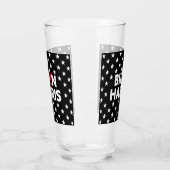 Verre Biden / Harris White Stars Motif Black (Gauche)