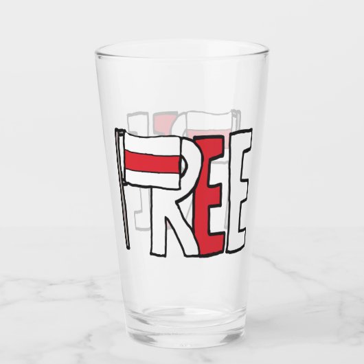 Verre Biélorussie libre (Devant)