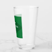 Verre Bienheureux Nouvel An Croix verte et blanche chrét (Gauche)