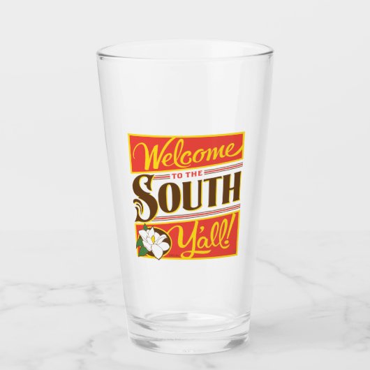 Verre Bienvenue Au South Y'all (Devant)