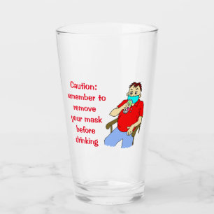 Verre Bière à boire pour homme de dessin animé