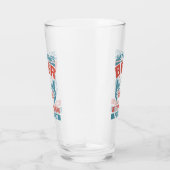 Verre bière amusante mot de pêche (Droite)