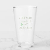 Verre Bière de la Saint-Patrick Nom (Dos)