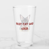 Verre Bière de peinture de chat mignonne (Dos)