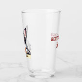 Verre Bière de peinture de chat mignonne (Gauche)