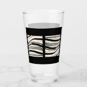 VERRE BIÈRE DE STRIPE ZEBRA EXOTIQUE (Devant)
