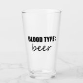 Verre bière de type sanguin (Devant)