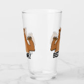 Verre Bière drôle j'ours (Gauche)