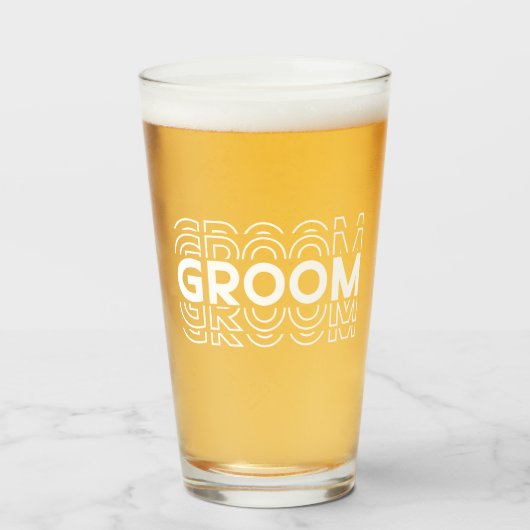 Verre Bière du marié (Devant (rempli))