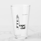 Verre bière du phare du cap Cod Massachusetts (Devant)
