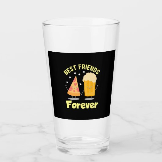 Verre Bière Et Pizza (Devant)
