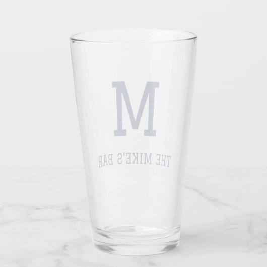 Verre Bière monogramme (Dos)