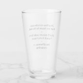 Verre Bière Science Bière Math Pub (Dos)