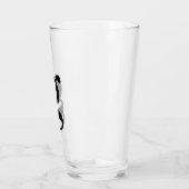 Verre Bière simple initiale Monogramme (Gauche)