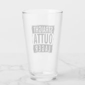 Verre Bière Straight Outta Lager (Dos)