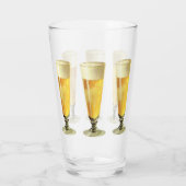 Verre Bière vintage haute draft glacée, boisson alcoolis (Dos)