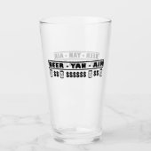 VERRE BIÈRE - YAN - AIR (Devant)