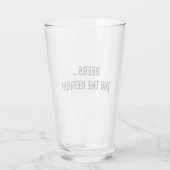 VERRE BIÈRES... POUR LES NERFS ! (Dos)