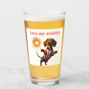 Verre Bières pour teckel du 4 juillet