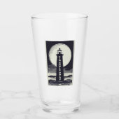 Verre Big Sable Point Michigan Lighthouse Moon (Devant)