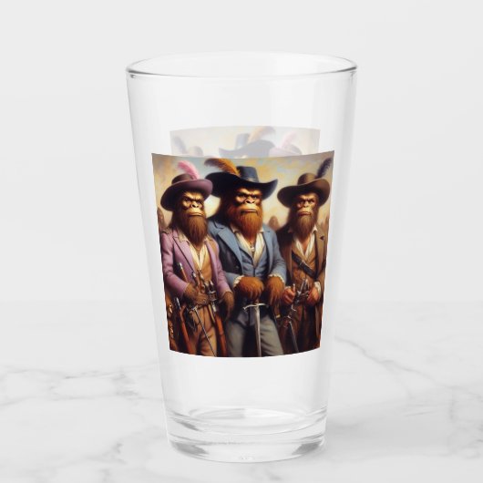 Verre Bigfoot 3 mousquetaires (Devant)