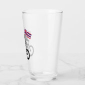 Verre Bigfoot Cyclisme Drapeau d'Hawaii (Gauche)